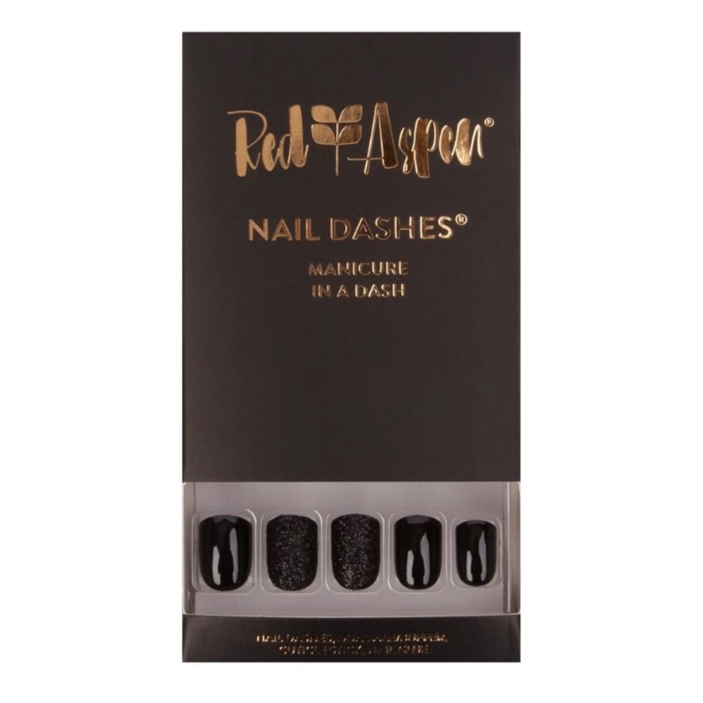 Red Aspen Nail Dashes: Ali’s Black Tie Affair